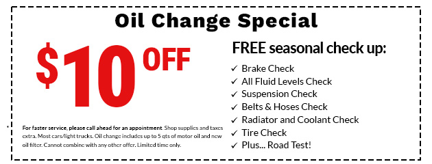 Oil Change Special